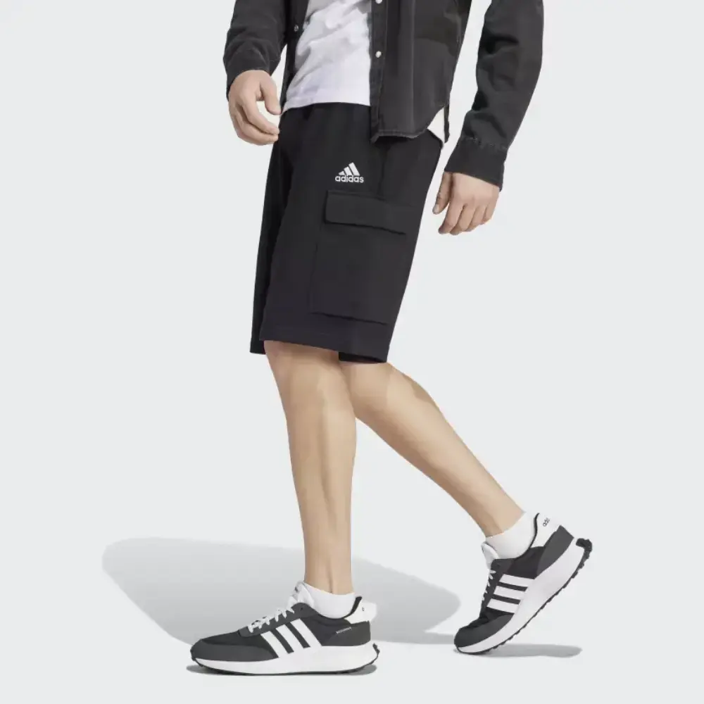essentials_french_terry_cargo_shorts_black_ha4338_22_model